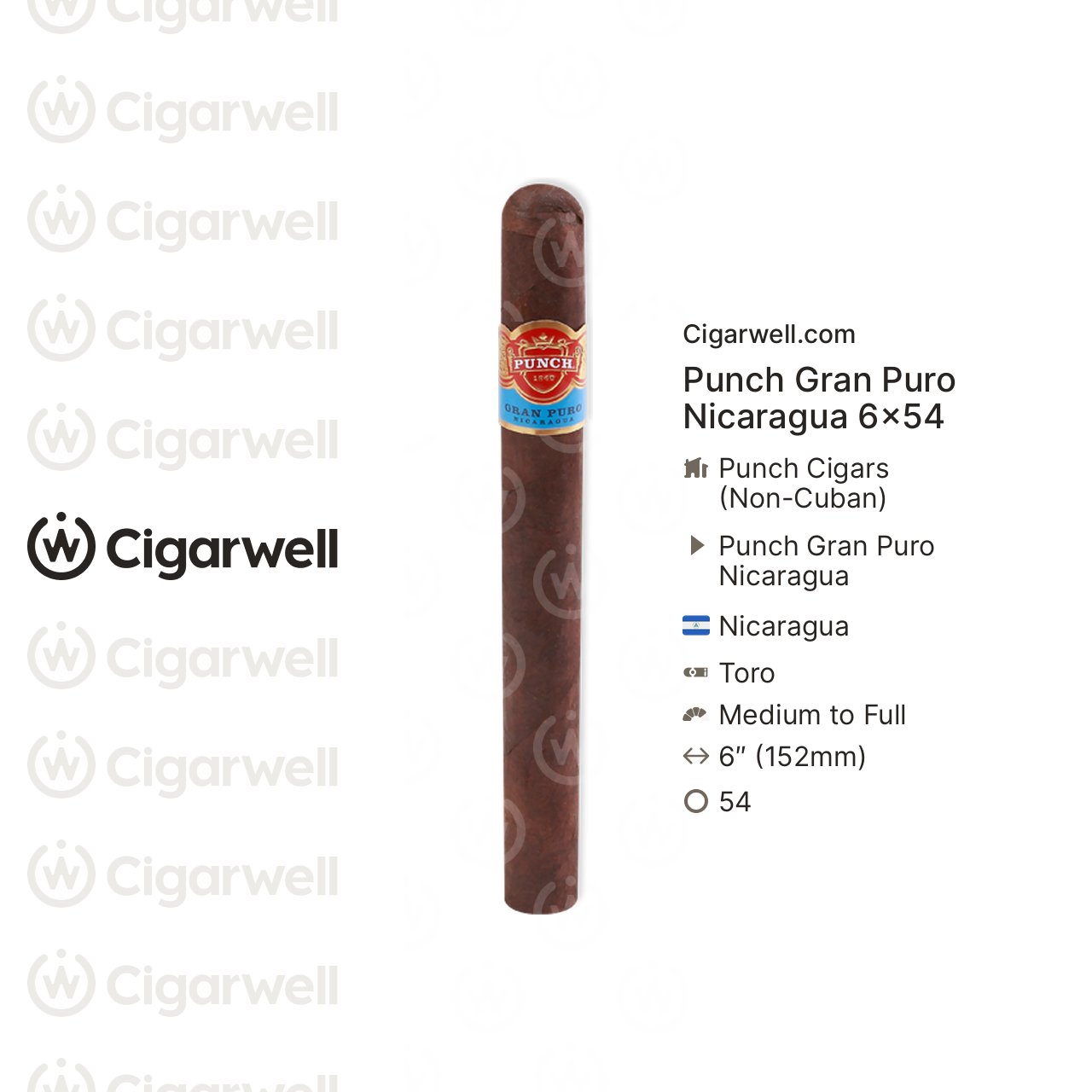 Punch Gran Puro Nicaragua 6x54 - notes, ratings, photos | Cigarwell