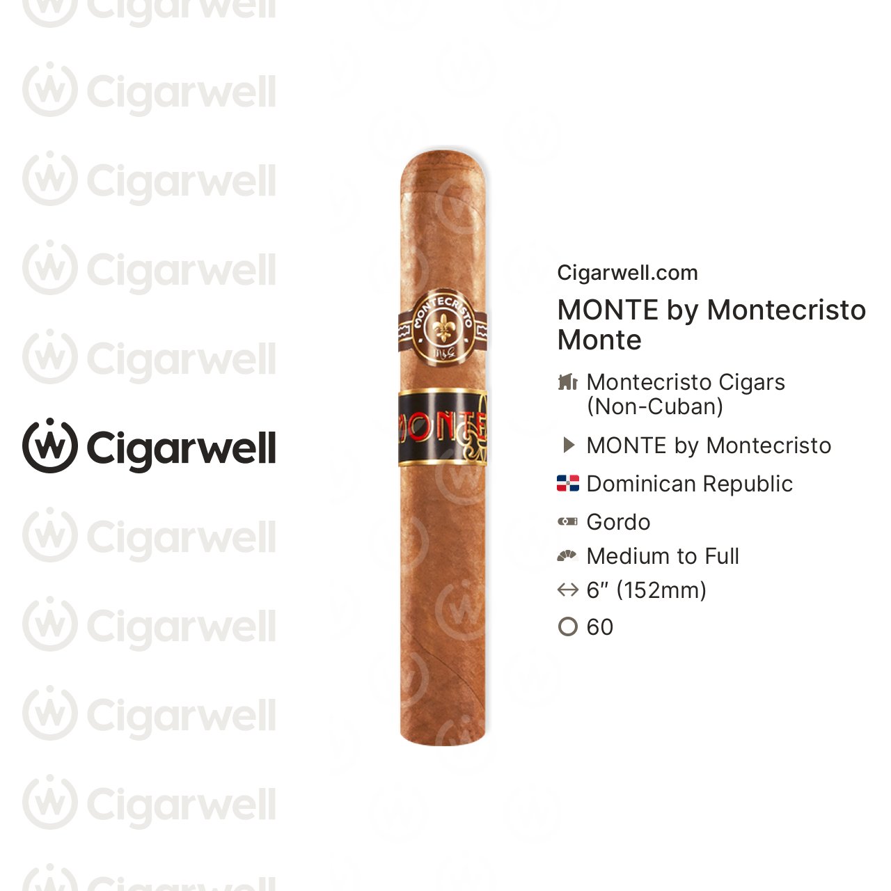 MONTE by Montecristo Monte - notes, ratings, photos | Cigarwell