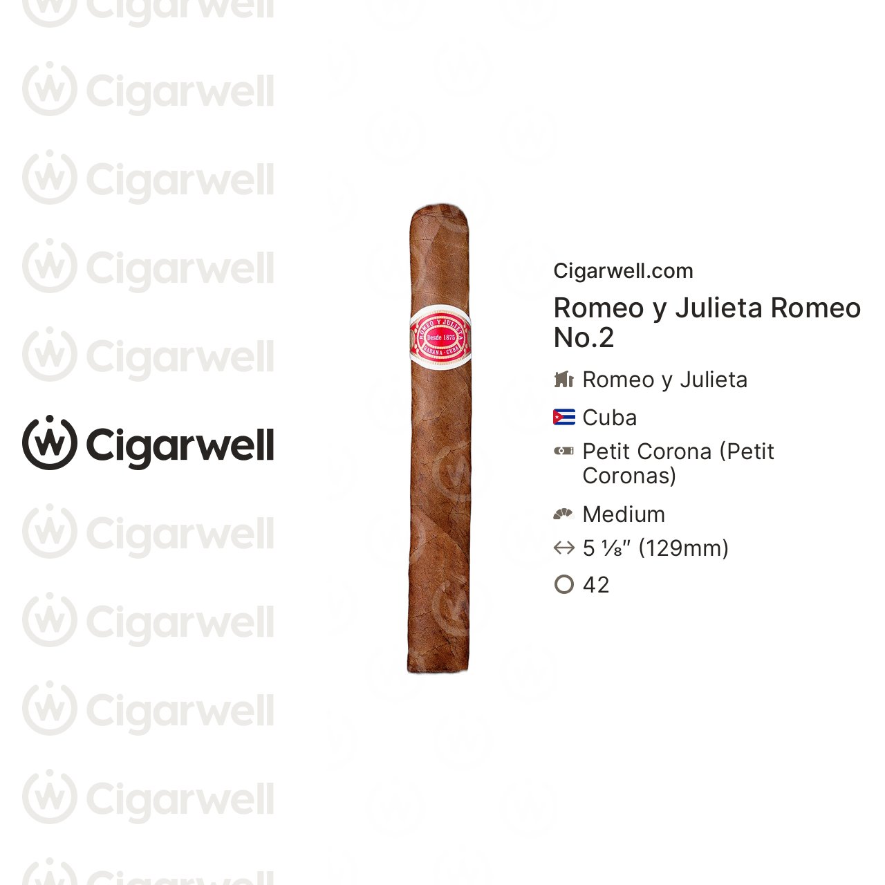 Romeo y Julieta Romeo No.2 - notes, ratings, photos | Cigarwell
