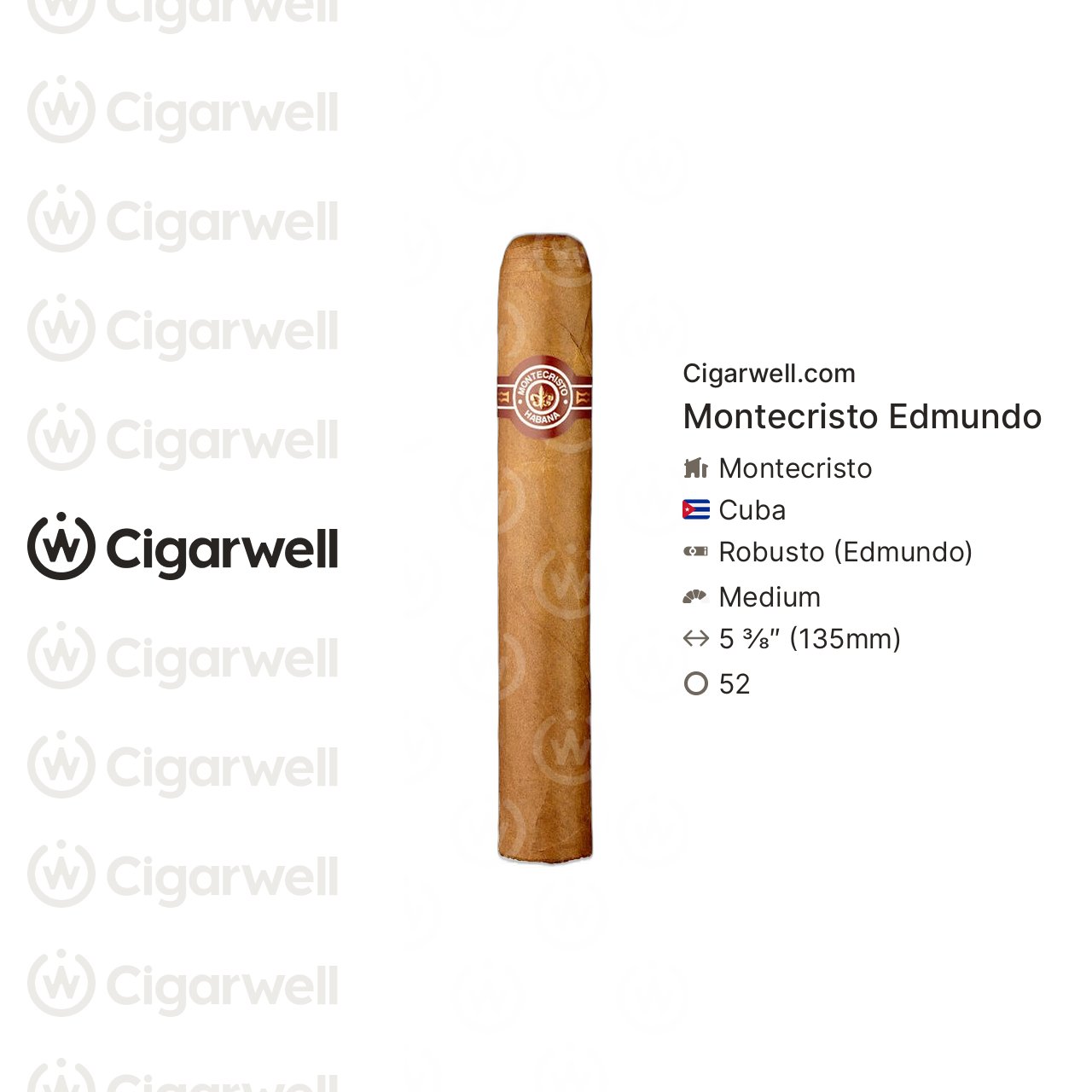 Montecristo Edmundo - notes, ratings, photos | Cigarwell