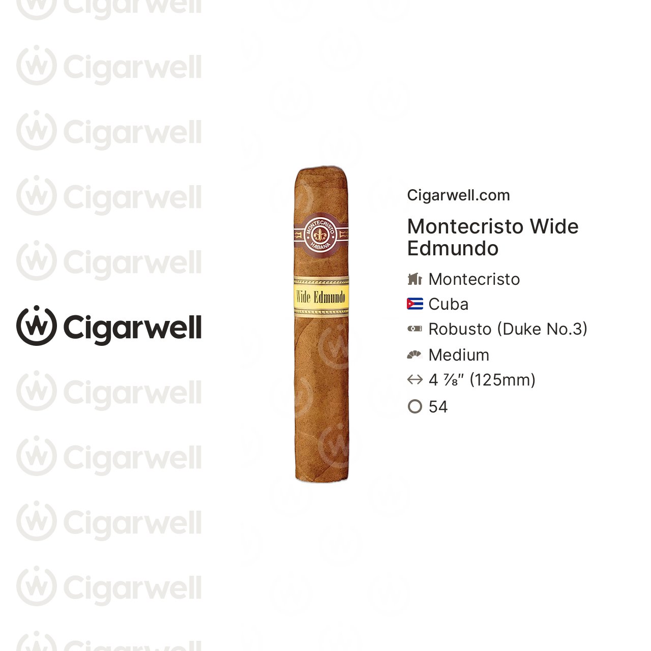 Montecristo Wide Edmundo - notes, ratings, photos | Cigarwell