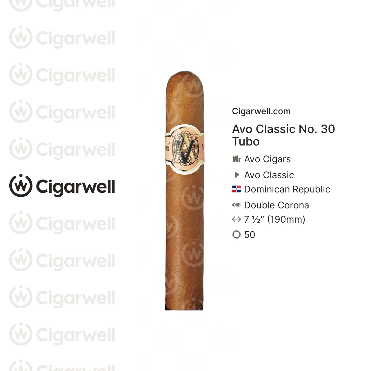 Avo Classic No. 30 Tubo - notes, ratings, photos | Cigarwell