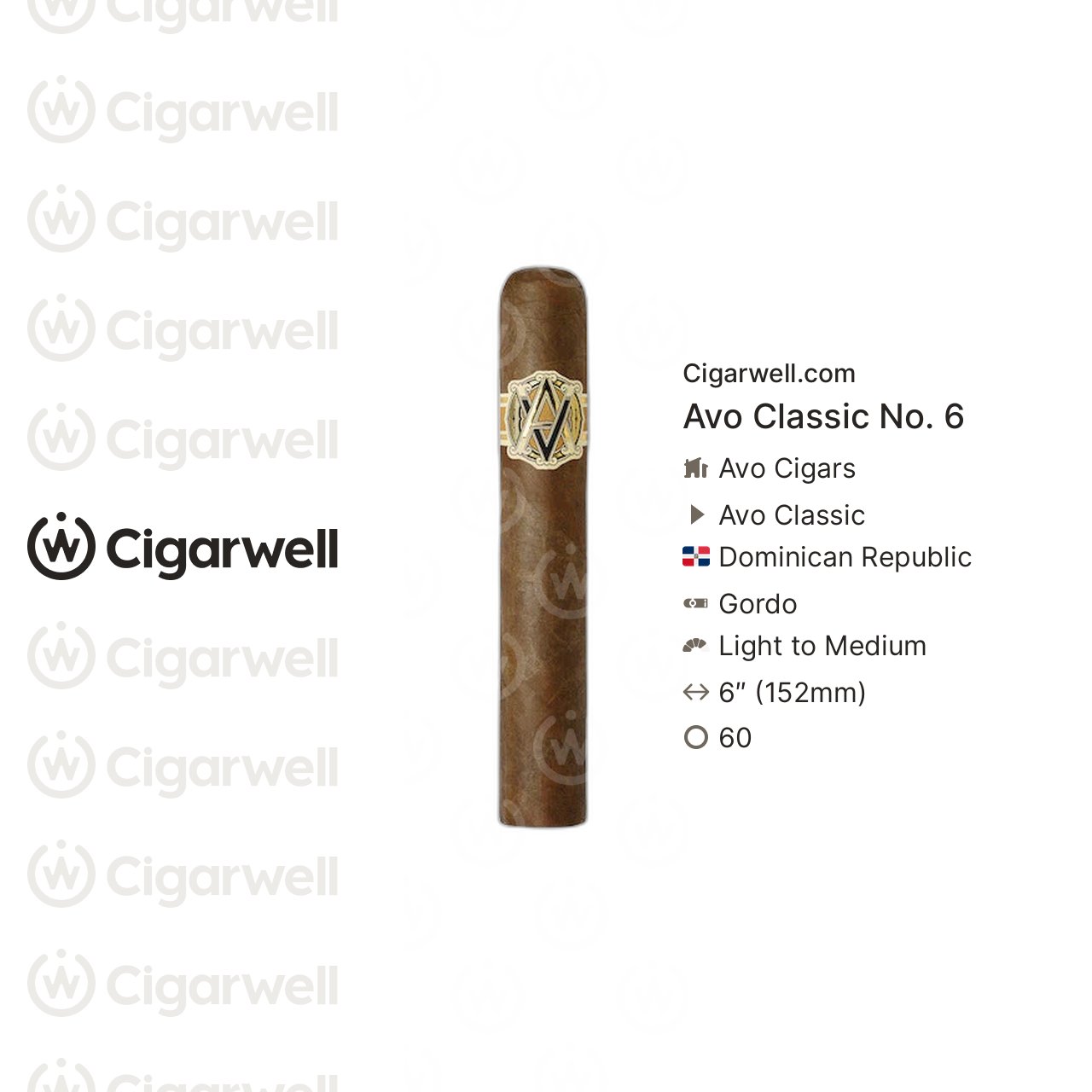 Avo Classic No. 6 - notes, ratings, photos | Cigarwell