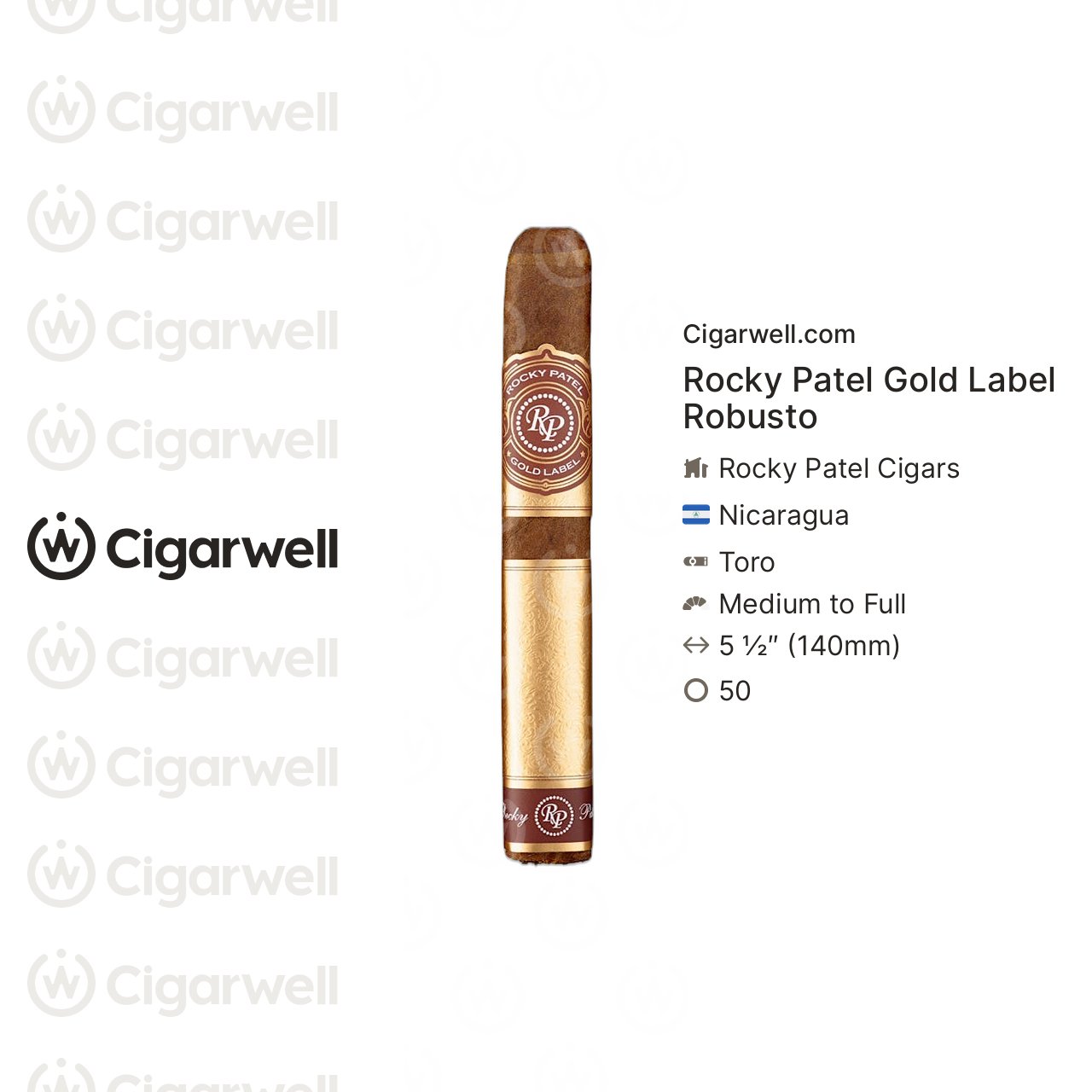 Rocky Patel Gold Label Robusto - notes, ratings, photos | Cigarwell