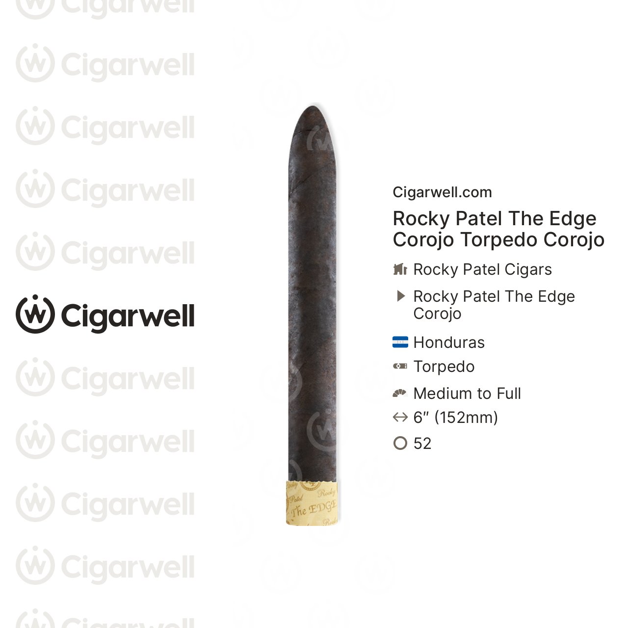 Rocky Patel The Edge Corojo Torpedo Corojo - notes, ratings, photos ...