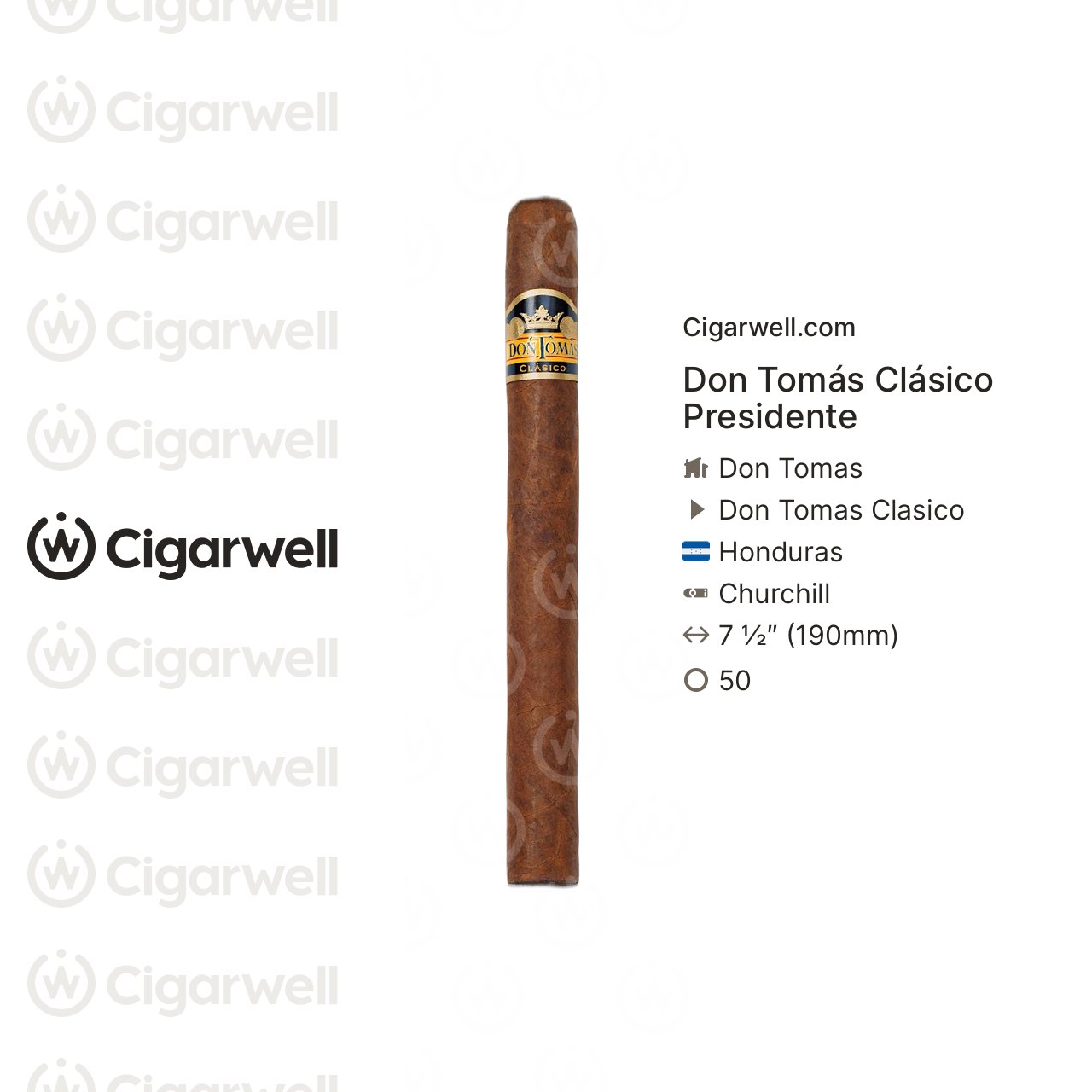 Don Tomás Clásico Presidente - notes, ratings, photos | Cigarwell