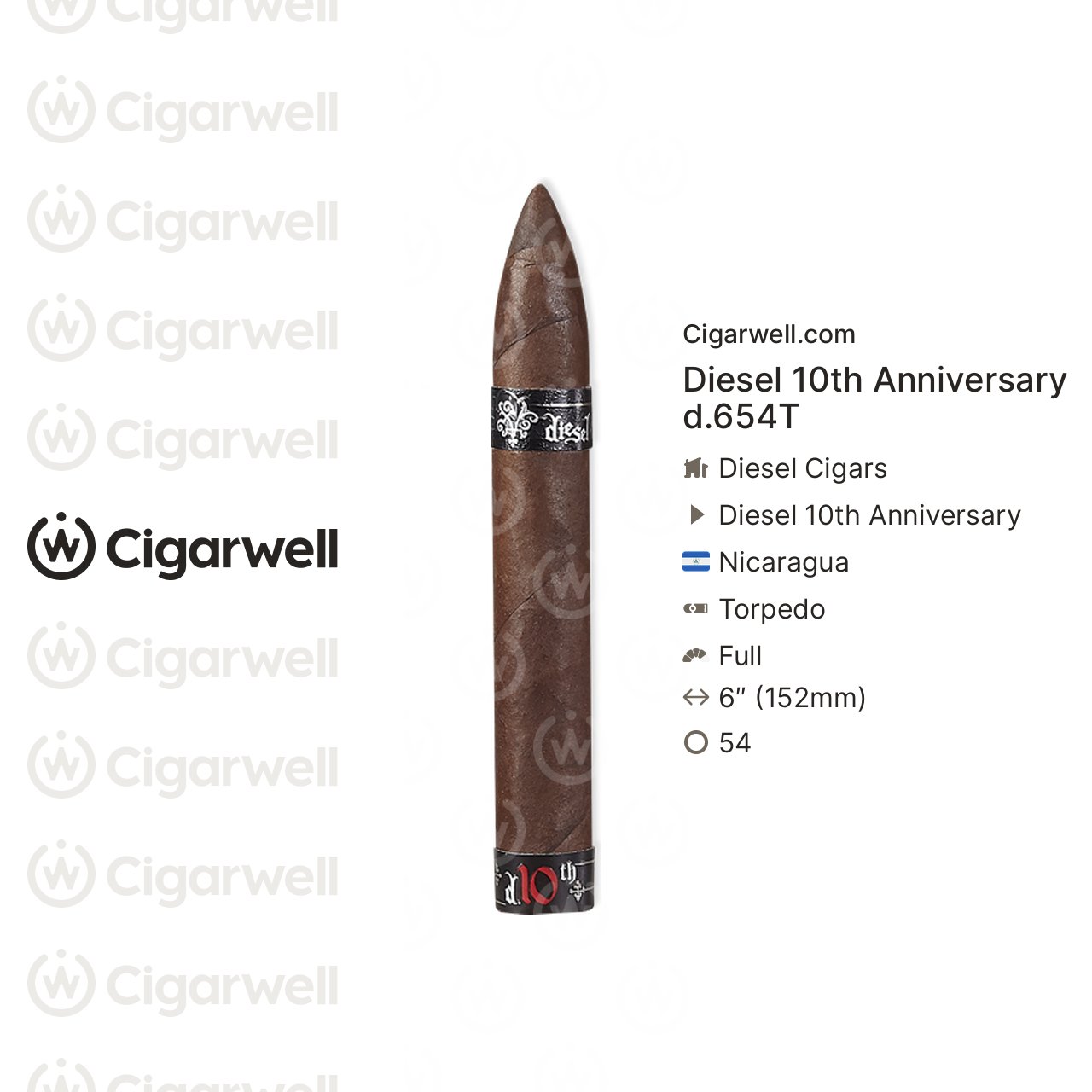 Diesel 10th Anniversary d.654T - notes, ratings, photos | Cigarwell