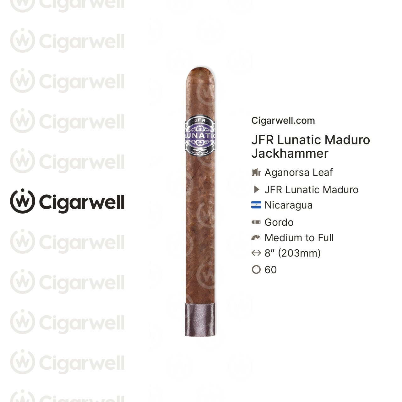 JFR Lunatic Maduro Jackhammer - notes, ratings, photos | Cigarwell
